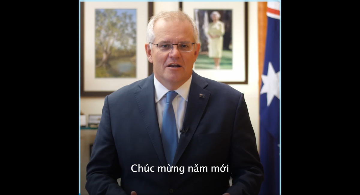 Thủ tướng Australia chúc mừng năm mới bằng tiếng Việt